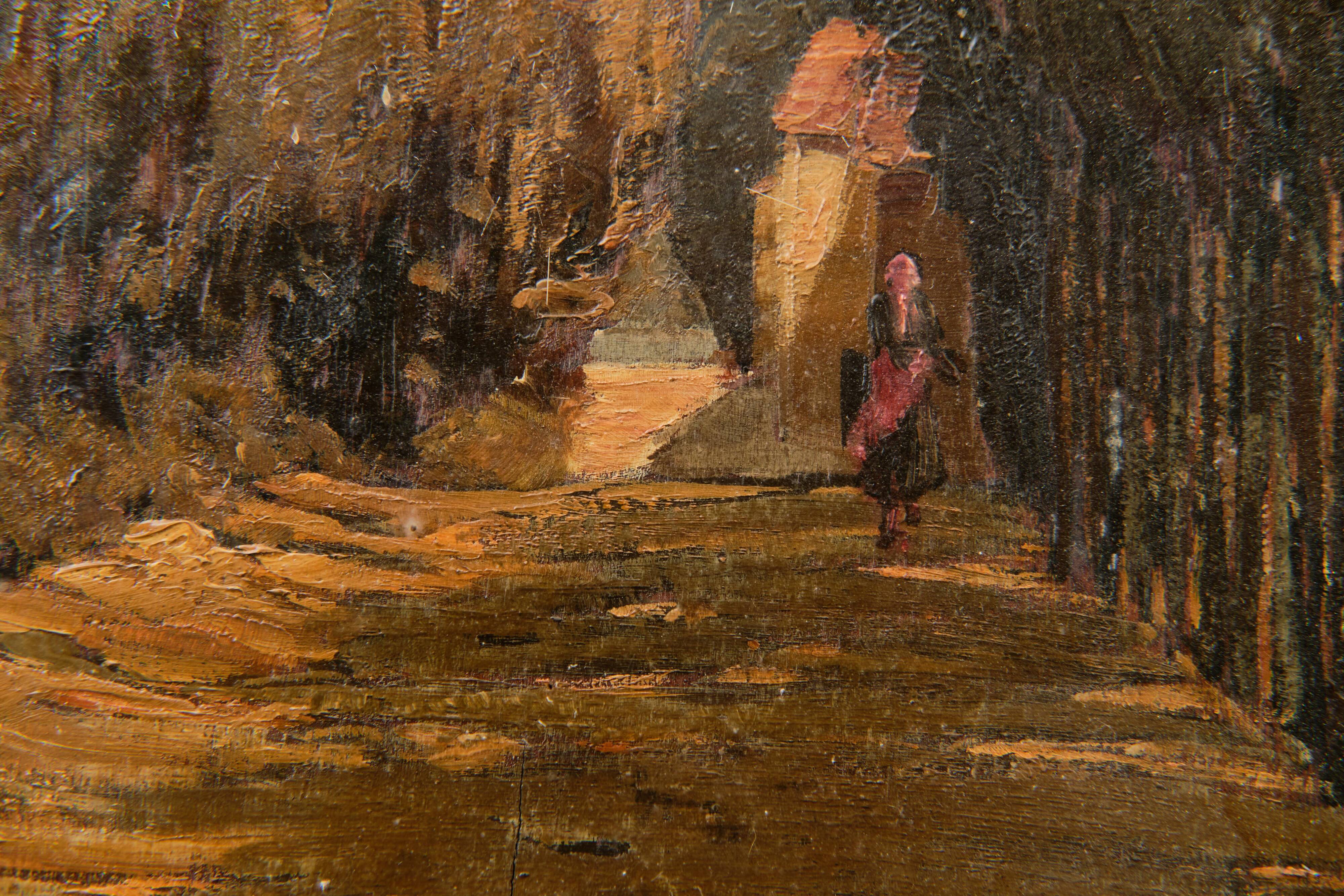 Route forestière, CESARE RIESCH (1906 - 1981)