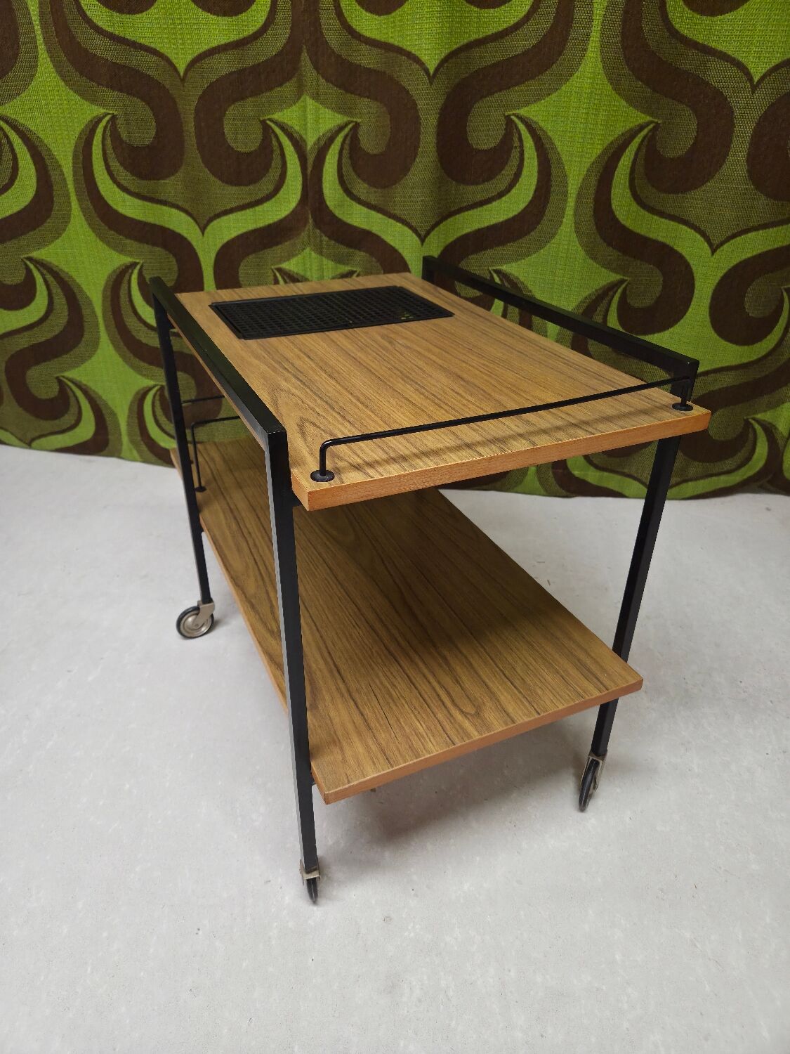 1970s vintage bar cart