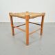 Vintage Danish Rope Stool in Beech, 1960s
