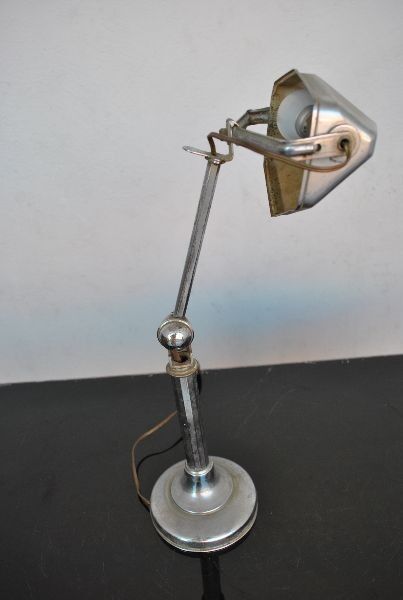 Lamp pirouette years 30 art deco metal chrome
