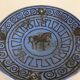 Ceramic pottery shell plate "pergamon" Hans Welling for Ceramano, Germany, 1960s