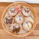 Ensemble plateau et sous verres vintage