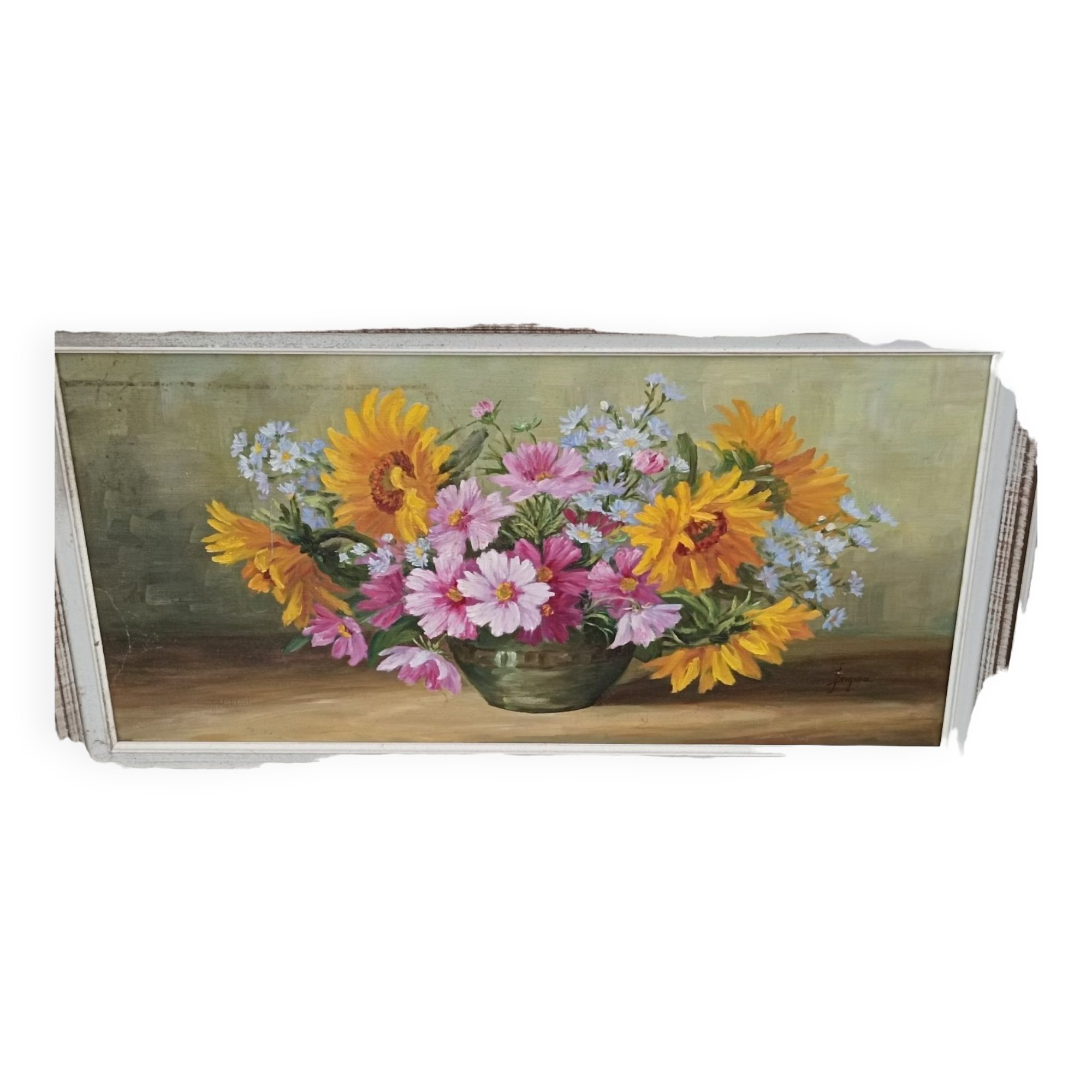 Painting by Jody Bergsma painting on canvas depicting flowers