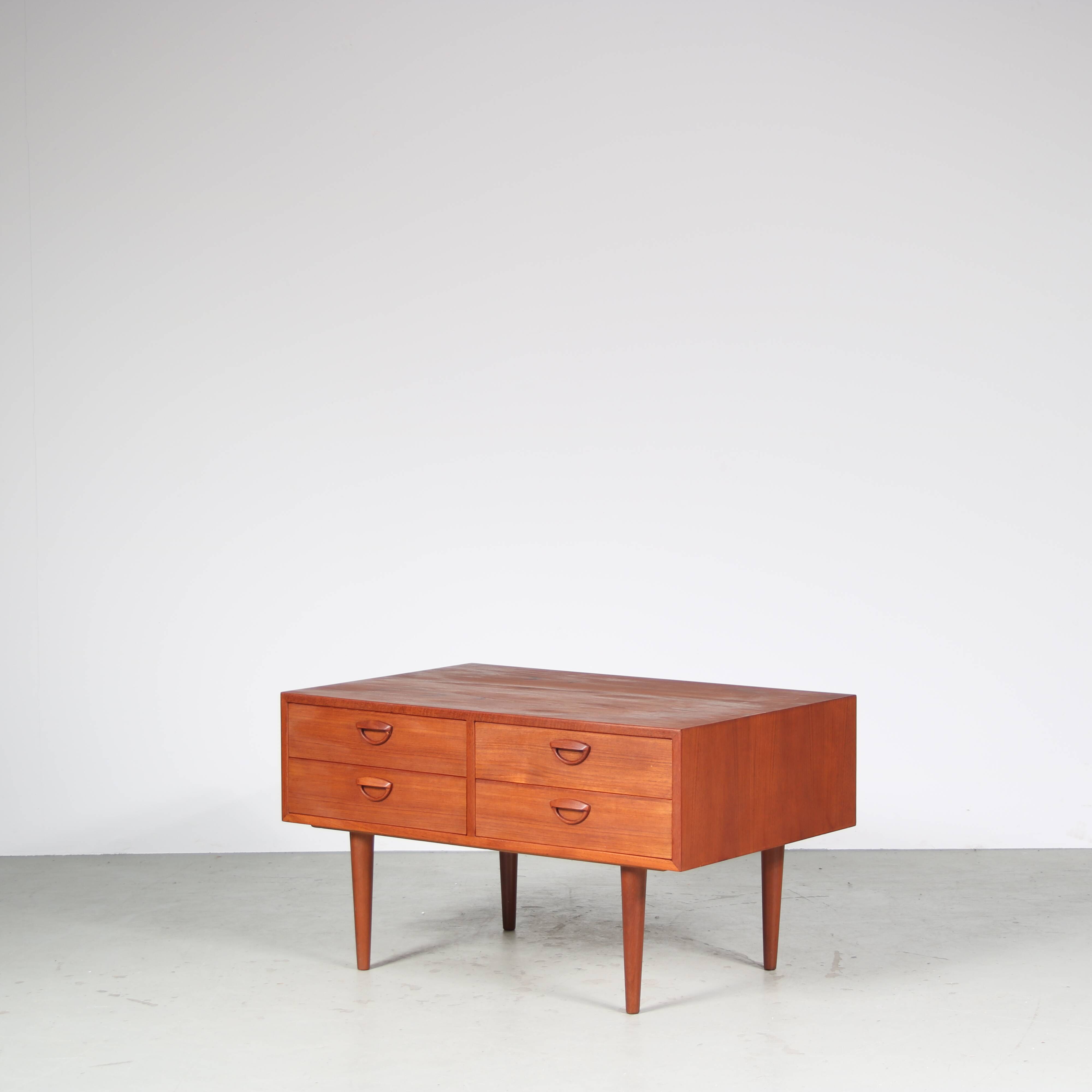 1960s Drawer cabinet by Kai Kristiansen for Feldballes Mobelfabrik, Denmark