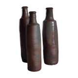 Lot de bouteilles en grès vintage