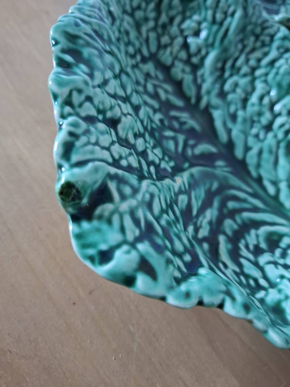 Vintage Sarreguemines slipware dishes