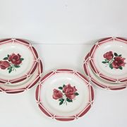 5 assiettes plates Digoin Sarreguemines
