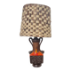 1970s floor lamp, brass sheep shade