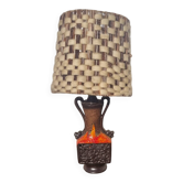 Lampe de sol de 1970, Abat-jour en laiton de mouton