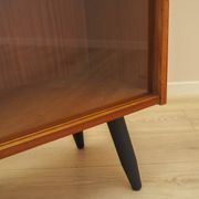 Mahogany display cabinet with glass front, Denmark, 1970s