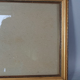 Beaded frame 34,5x28 foliage 30x24 cm gilded stucco wood with glass SB