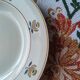 Antique hollow plate in faience from the Nouvelle Galerie, Savoie.