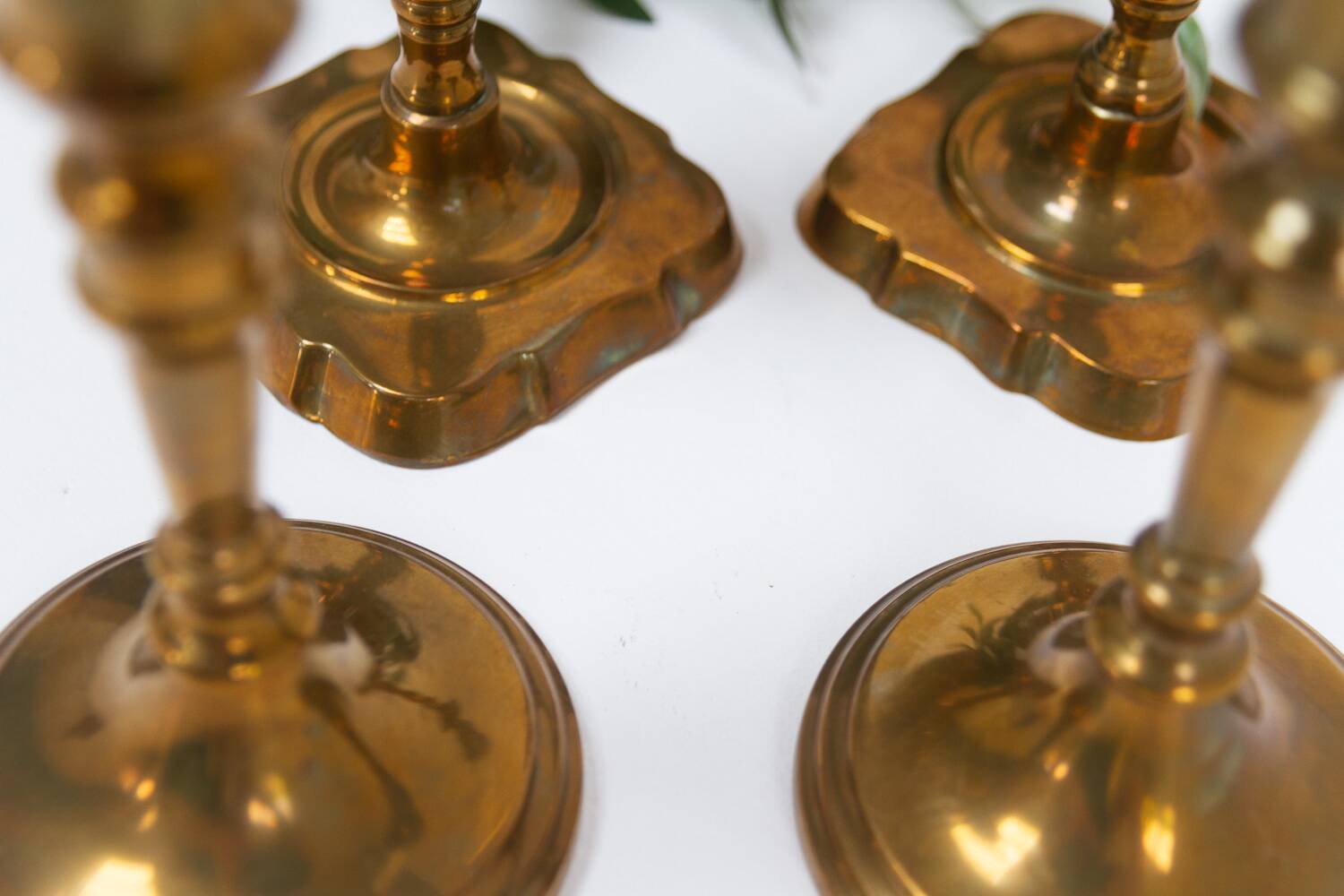 Vintage Danish Malm Candleholders, 1950s, Set of 4