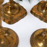 Vintage Danish Malm Candleholders, 1950s, Set of 4