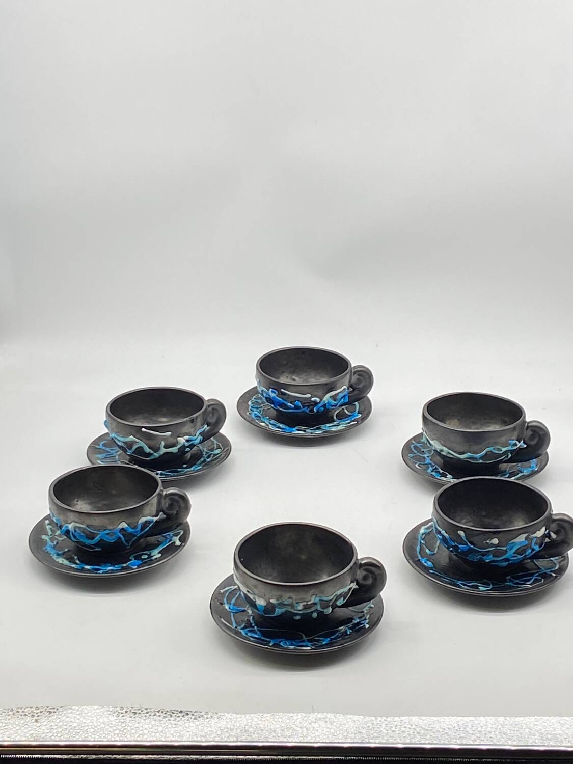 Vintage fat lava tea set Vallauris