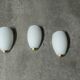 3 Vintage 90'S Ikea opaline wall lights (made in Italy)