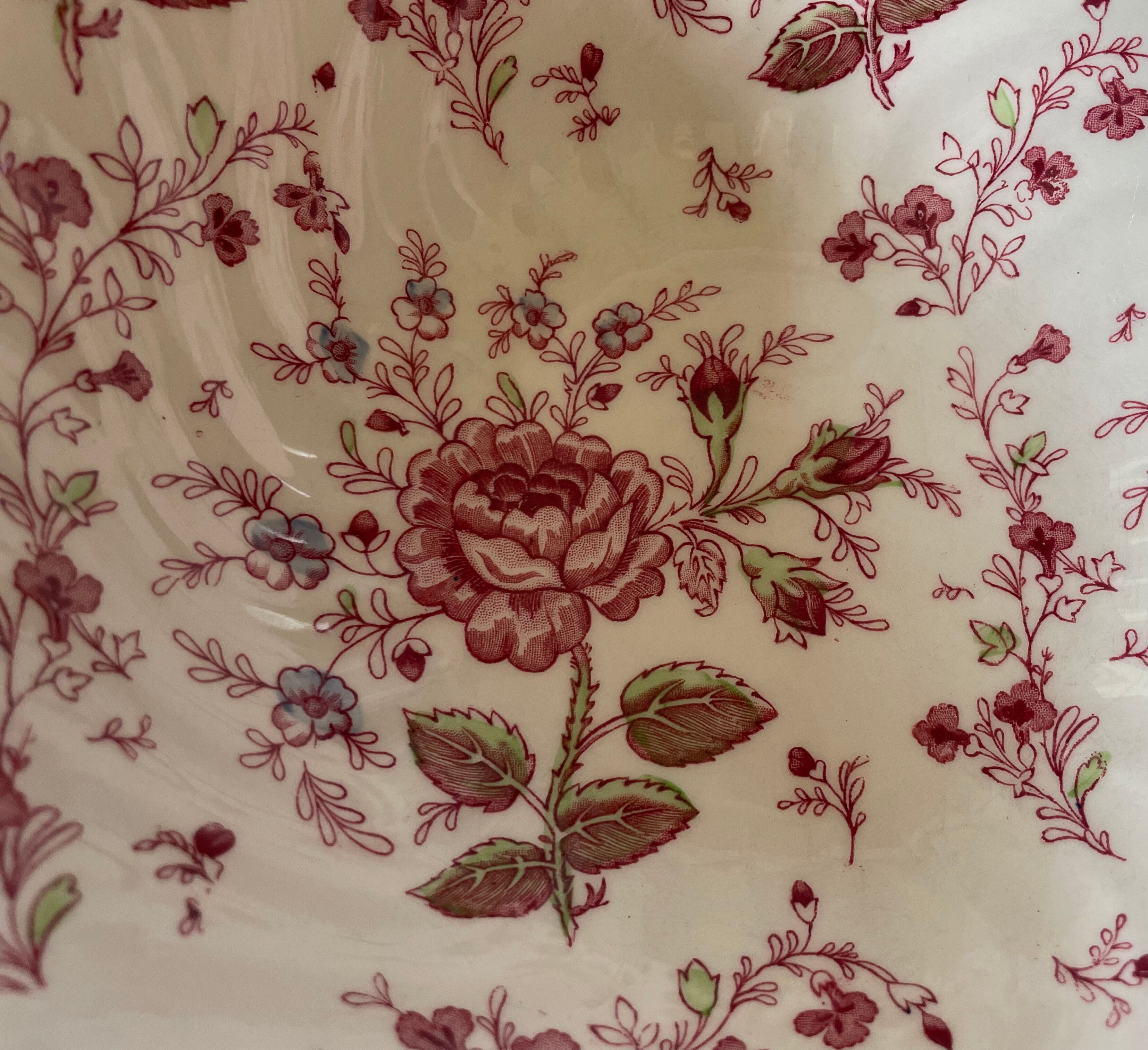Hollow dish salad bowl Rose Chintz Johnson Brothers vintage