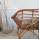 2 seater rattan bench