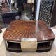 Table basse de style Art déco en ébène de Macassar, vers 1970