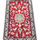 Handmade antique persian nain rug 56x95cm