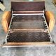 Vintage convertible moustache club sofa