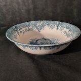 Toilet service, broc and earthenware basin longwy "rocaille xixe"