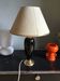 Vintage gold and black ceramic lamp