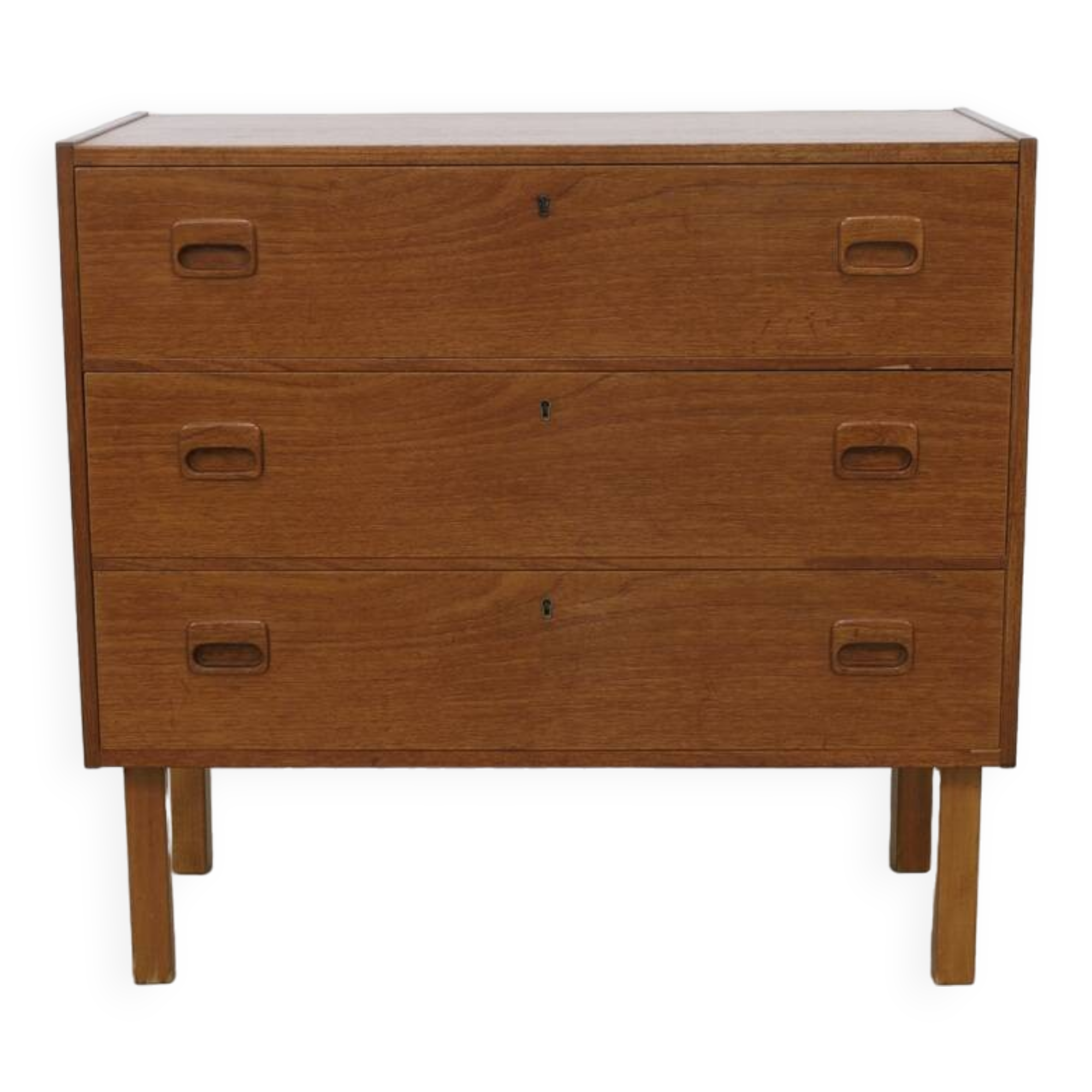 Commode à tiroirs vintage en teck, années 1960