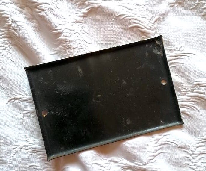 Old enamelled street plaque n°17