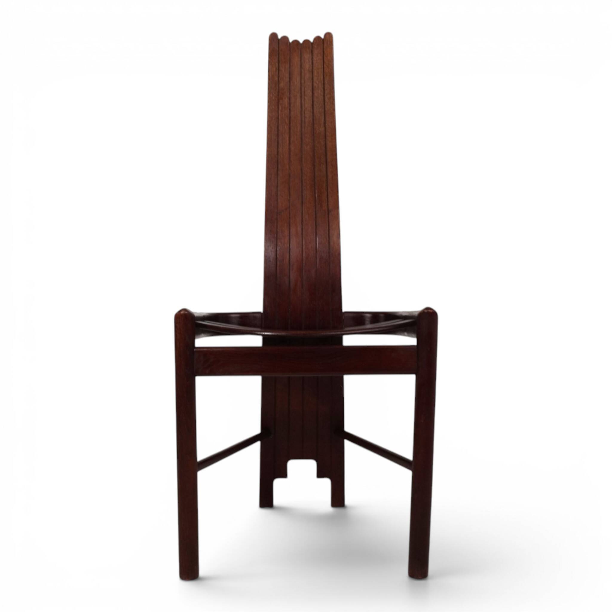 Allmilmö Brutalist Oak Chair, 1980
