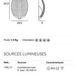 Charming plaster wall light from the French manufacturer SEDAP ref 1382