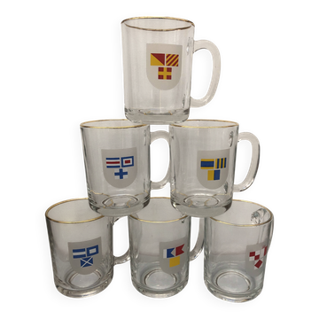 vintage flag beer mug shop