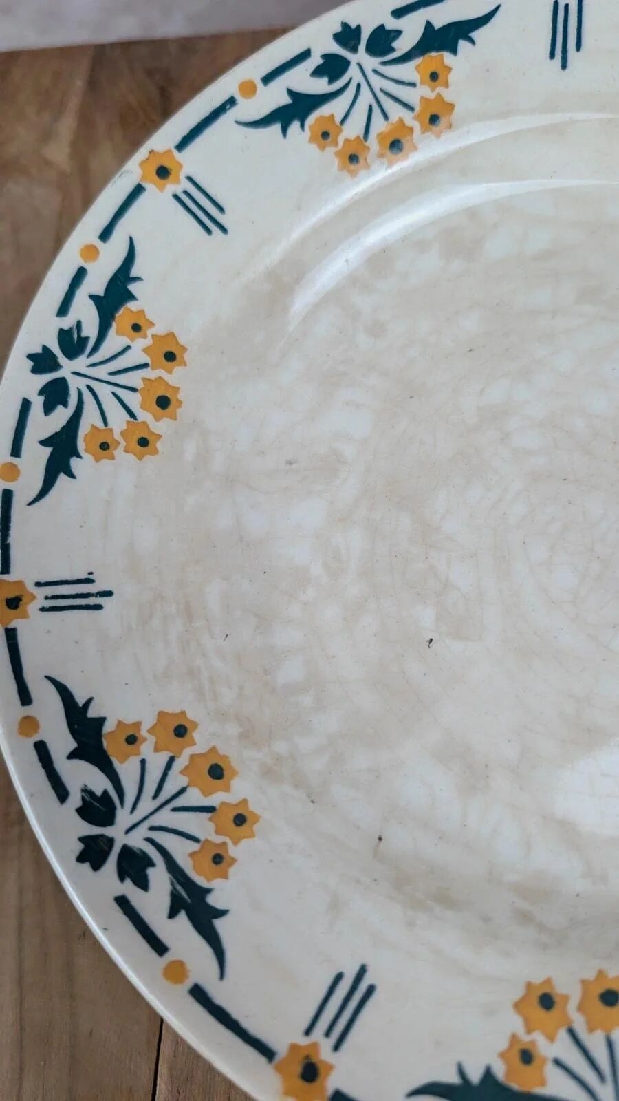Antique compote dish in ironstone – Choisy-le-Roi