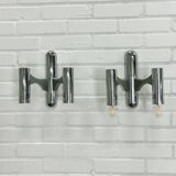 Chrome wall lamps by Sciolari - 2 available