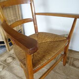 Mulched armchair high backrest