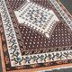 Tunisian Kairouan rug in knotted, handwoven wool, 153x255