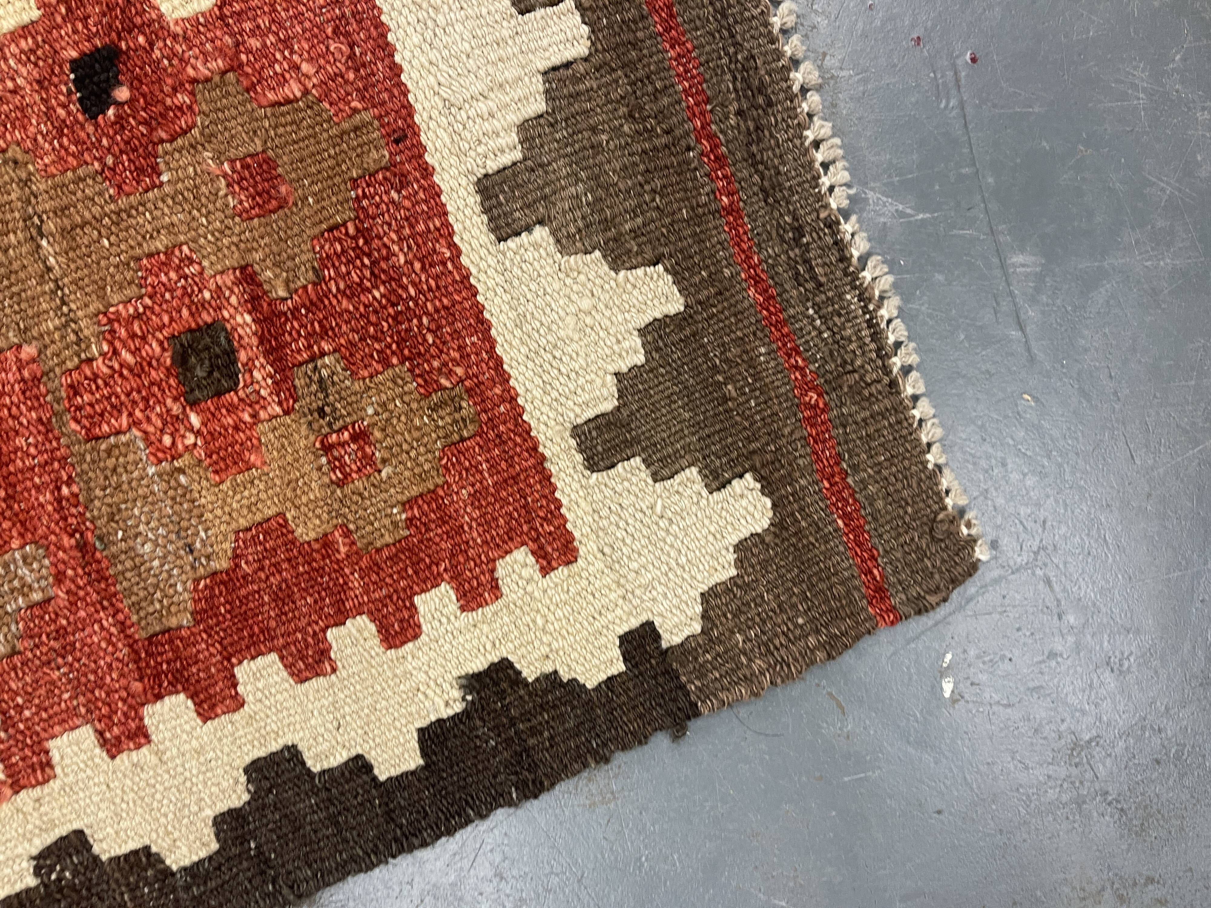 Traditional Tribal Kilim Rug, Multicolour Kilims Wool Area Geometric Carpet