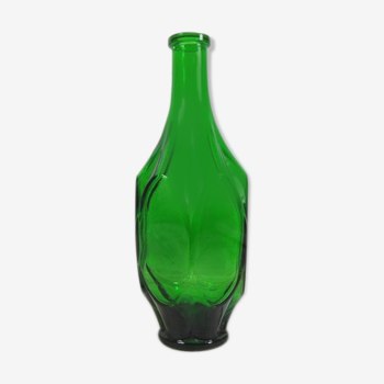 Bouteille hexagonale en verre vert d'un demi-litre