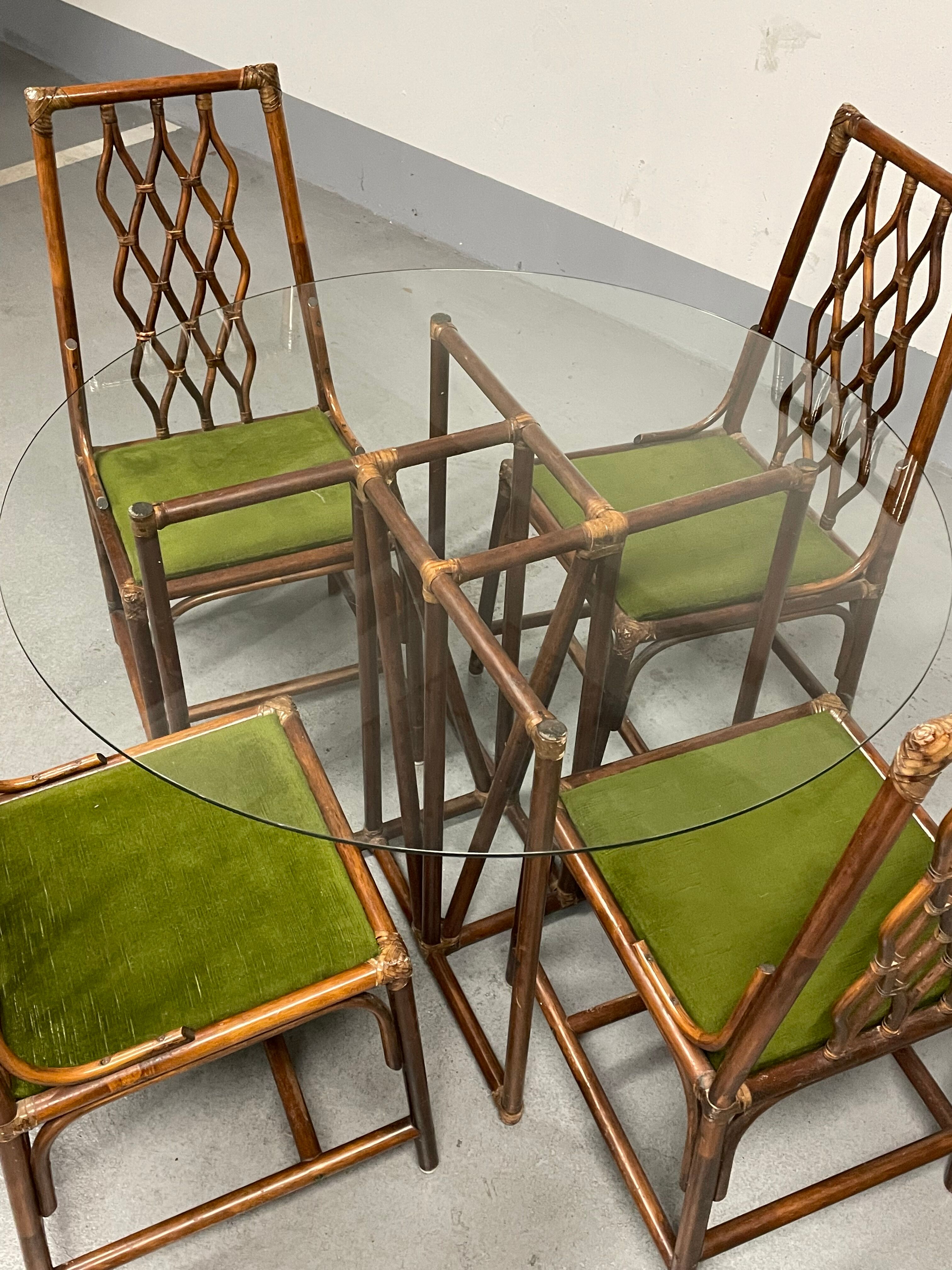 Rattan table and chairs