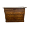 Commode ancienne avec plan en marbre