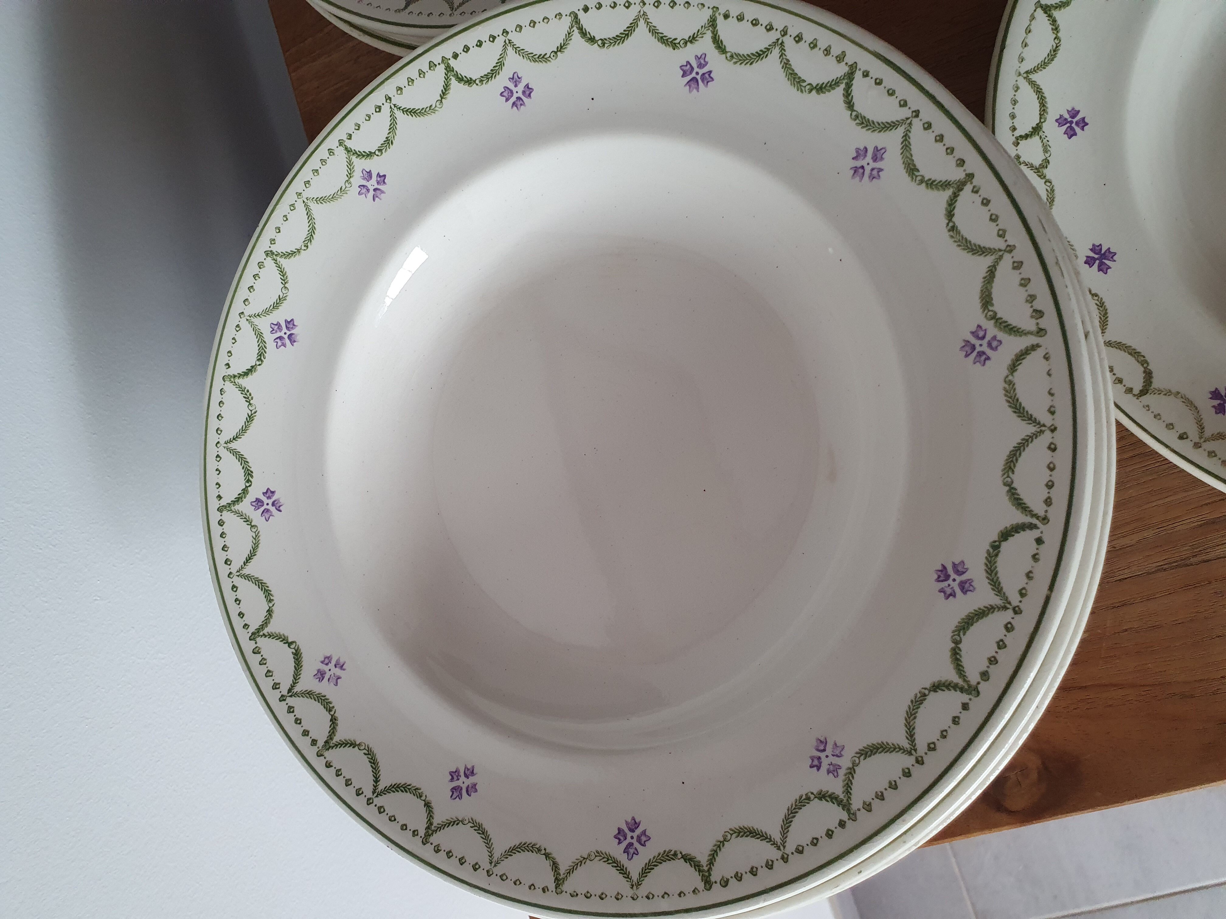 16 hollow plates iron earth longwy model Violetta