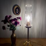 Vintage glass globe table lamp