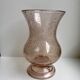 Bubbled glass vase from biot rose 60s-70s