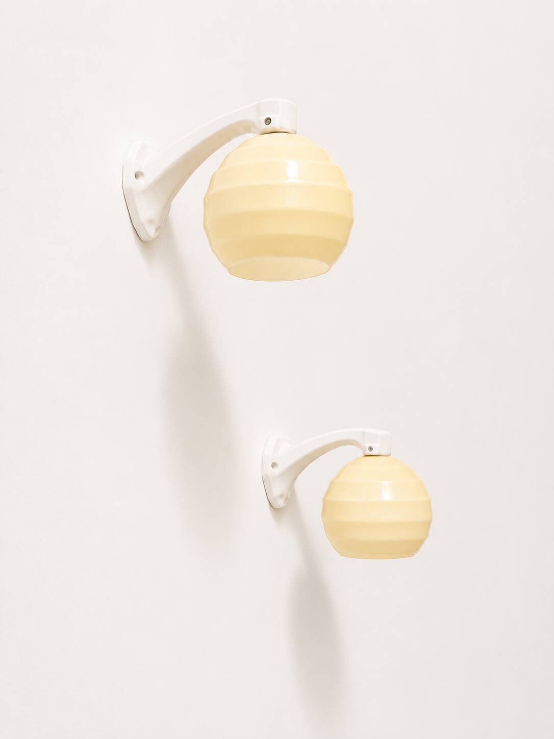 Art Deco porcelain wall lights