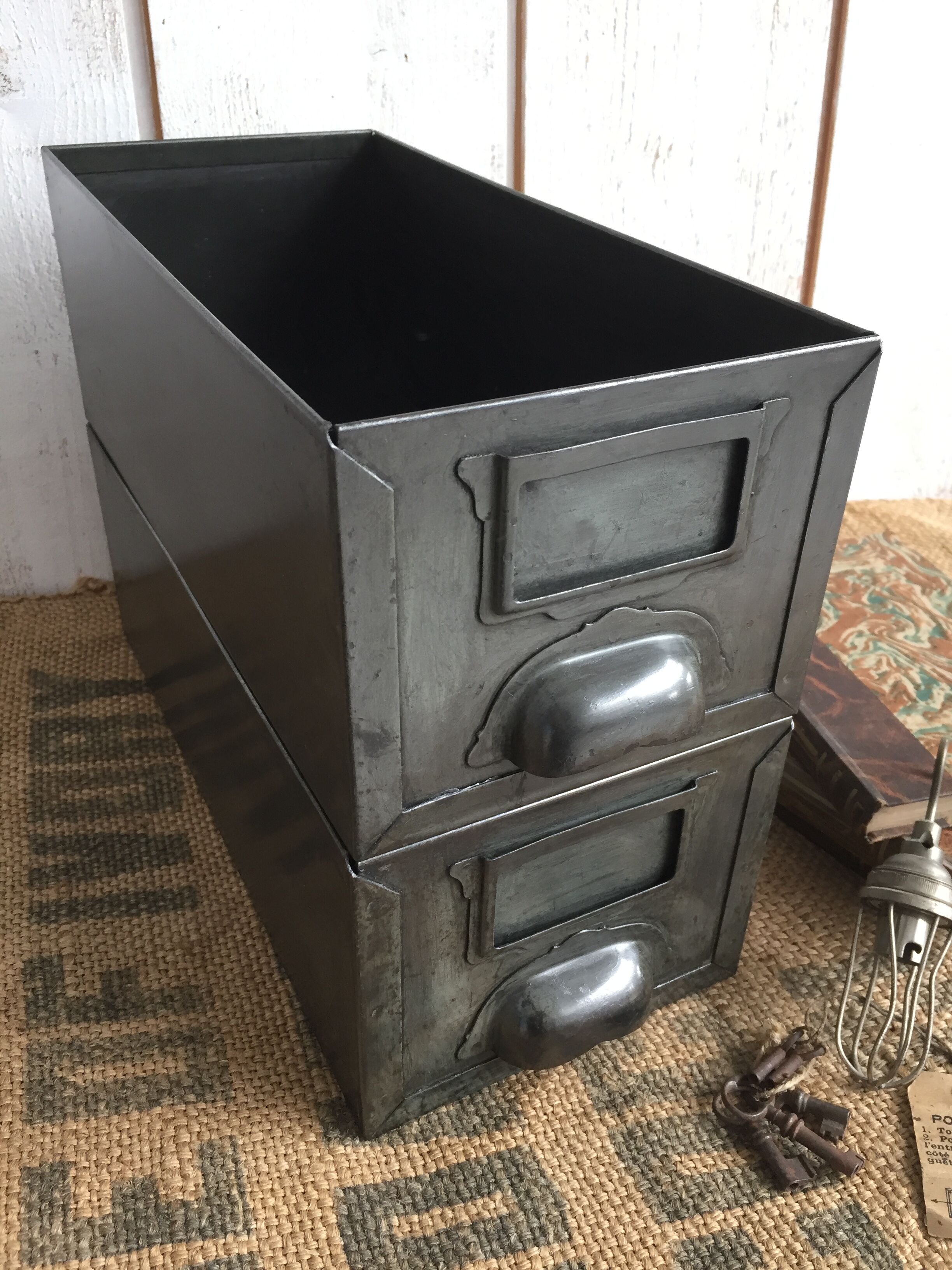 Pair of industrial drawers