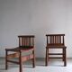 Carved oak low back chair | France | 1960s