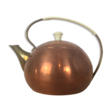 Copper and brass teapot Scandinavian style