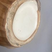 Ceramic vase mid century Grandjean in Vallauris faux bois 1960