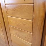 Vintage Maison Regain elm wardrobe from the 70s and 80s