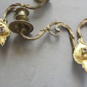 Pair of Bronze Piano Candlesticks